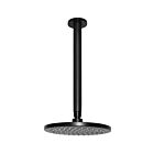 Meir schwarzes Regendusche-Set rund - Set 2