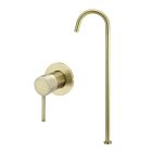 Meir Messing Badewannenarmatur-Set rund - Set 5