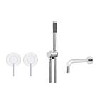 Meir Chrom Badewannenarmatur-Set rund - Set 1