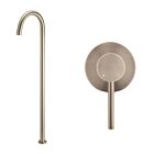Meir Roségold Badewannenarmatur-Set rund - Set 5