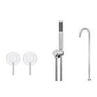 Meir Chrom Badewannenarmatur-Set rund - Set 6