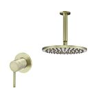 Meir Messing Duscharmatur-Set rund - Set 8