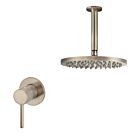 Meir Roségold Duscharmatur-Set rund - Set 8