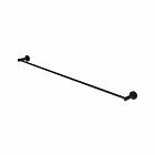 Meir schwarzer Handtuchhalter rund einfach 90 cm