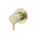 Meir Messing Wand-Einhebelmischer rund mit kurzem Hebel