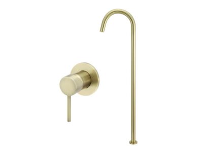Meir Messing Badewannenarmatur-Set rund - Set 5