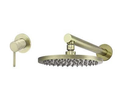 Meir Messing Duscharmatur-Set rund - Set 1