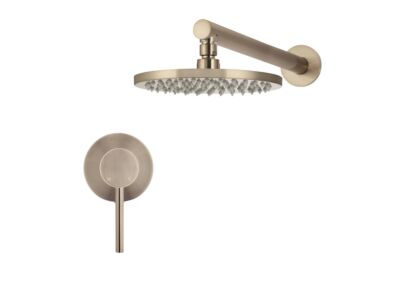 Meir Roségold Duscharmatur-Set rund - Set 1