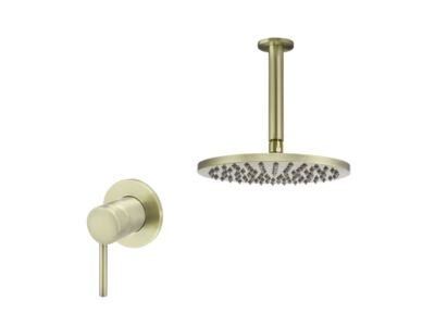 Meir Messing Duscharmatur-Set rund - Set 8