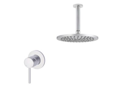 Meir Chrom Duscharmatur-Set rund - Set 8