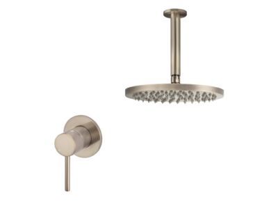 Meir Roségold Duscharmatur-Set rund - Set 8