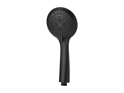 Meir schwarze Handbrause rund
