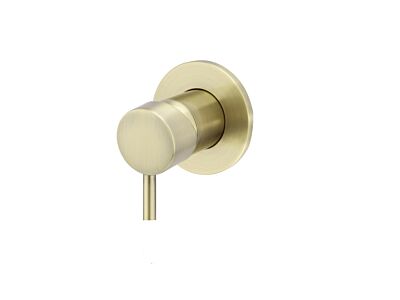 Meir Messing Wand-Einhebelmischer rund mit kurzem Hebel