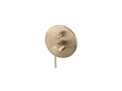 Meir Roségold Wand-Einhebelmischer mit Umsteller rund Rosette groß