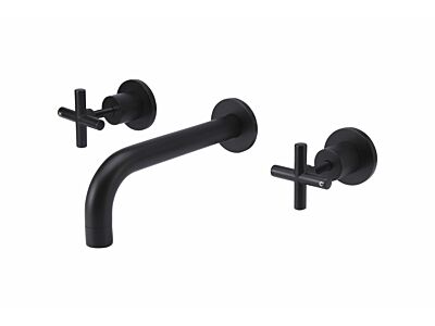 Meir schwarzes Einstellgriffe-Set Kreuzform - Set 4